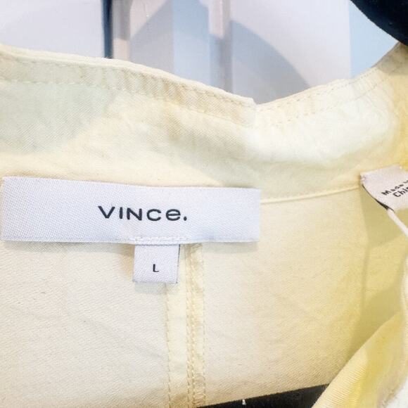 Vince Button-down Long Sleeve Midi Shirt Dress Size L NWT - Picture 12 of 15